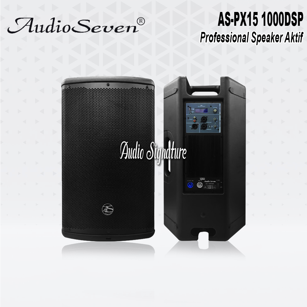 Speaker Aktif 15 Inch AUDIO SEVEN AS PX15 1000 DSP Bluetooth Original Harga 1 Pasang