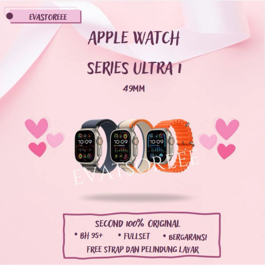 Apple Watch/iWatch Series Ultra 1 49MM with Ocean Band Second 100% Original