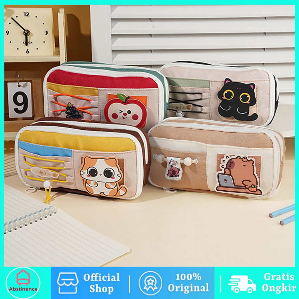 

Kotak Pensil Kartun/Tempat Pensil Alat Tulis/Tempat Pensil Aesthetic Tas Pensil kapasitas besar