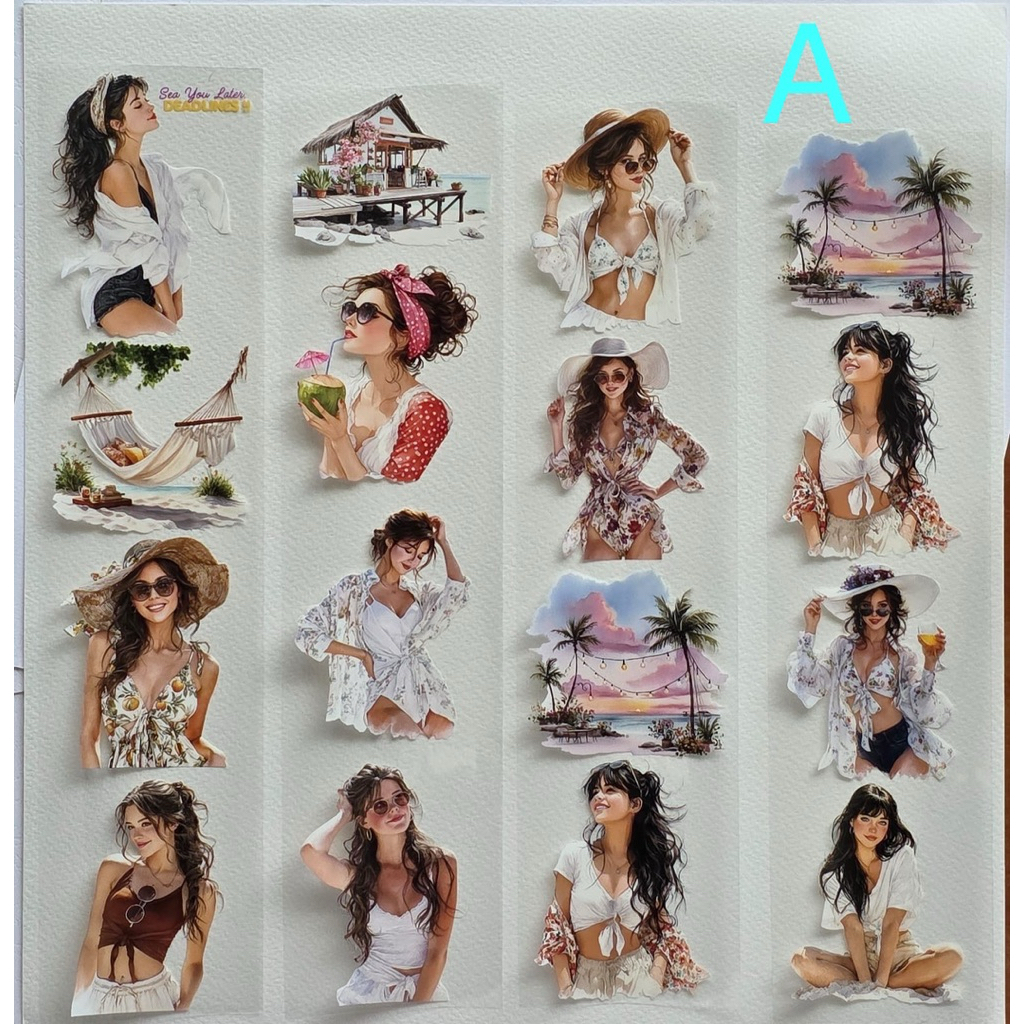 

Washi tape selotip transparan EMBOSS 71poysjournal wanita perempuan cantik girl power part 7