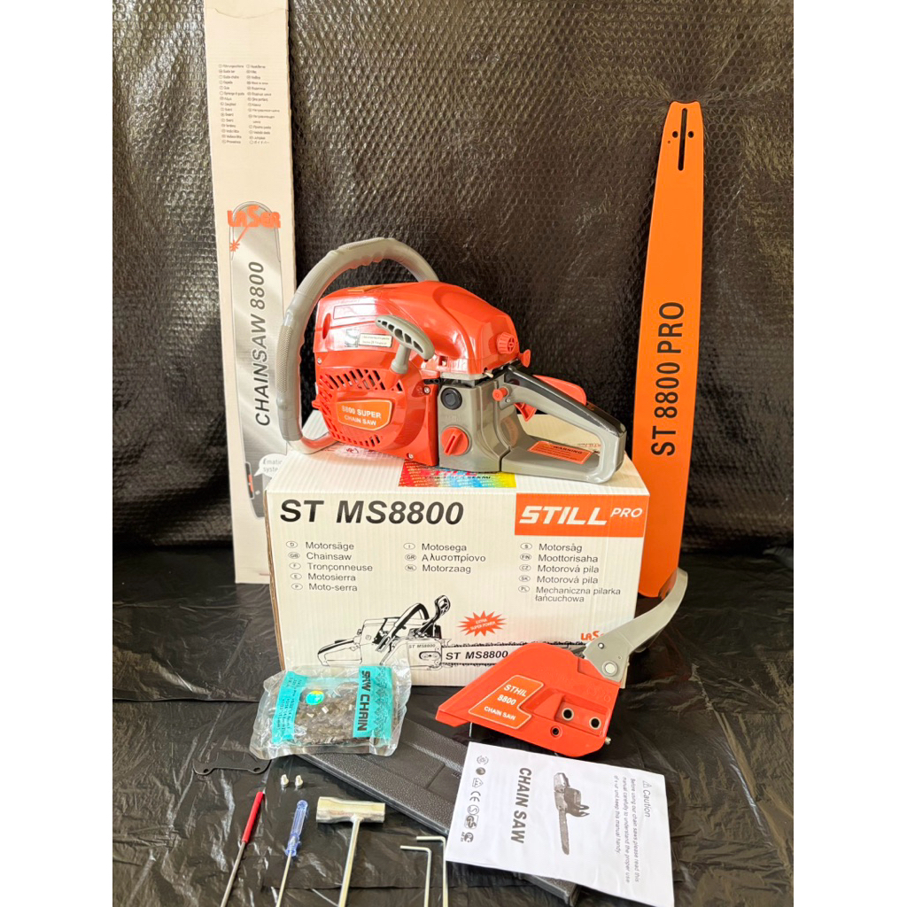 Chainsaw / Mesin Gergaji Kayu Bar 24 Inch STILL MS8800 / Komplit Siap Pakai