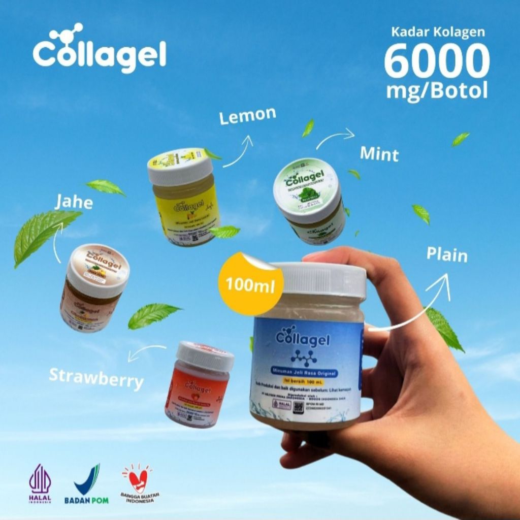 Collagel | Hydrolyzed Collagen 100ml | Minuman Collagen Halal