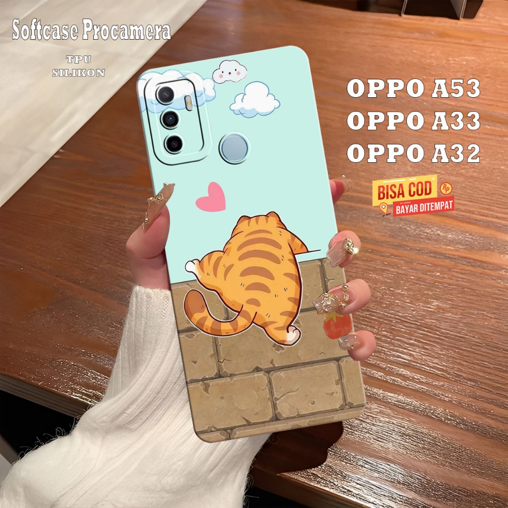 Silikon Hp Oppo A53 Oppo A33 Oppo A32 Oppo A31 - Case Pelindung Layar Ponsel - Cassing Procamera Len