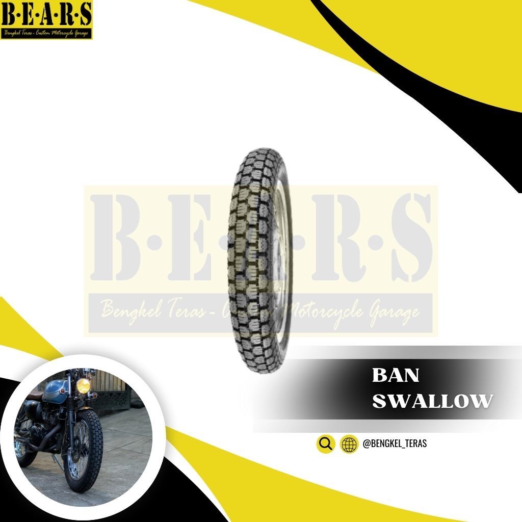 Ban Motor Kawasaki W175 Swallow type Wiro 212 Untuk Modifikasi Motor Custom