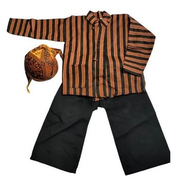 SETELAN BAJU LURIK ANAK COWOK GRATIS BLANGKON / BAJU LURIK TAMBAH BLANGKON JAWA ANAK