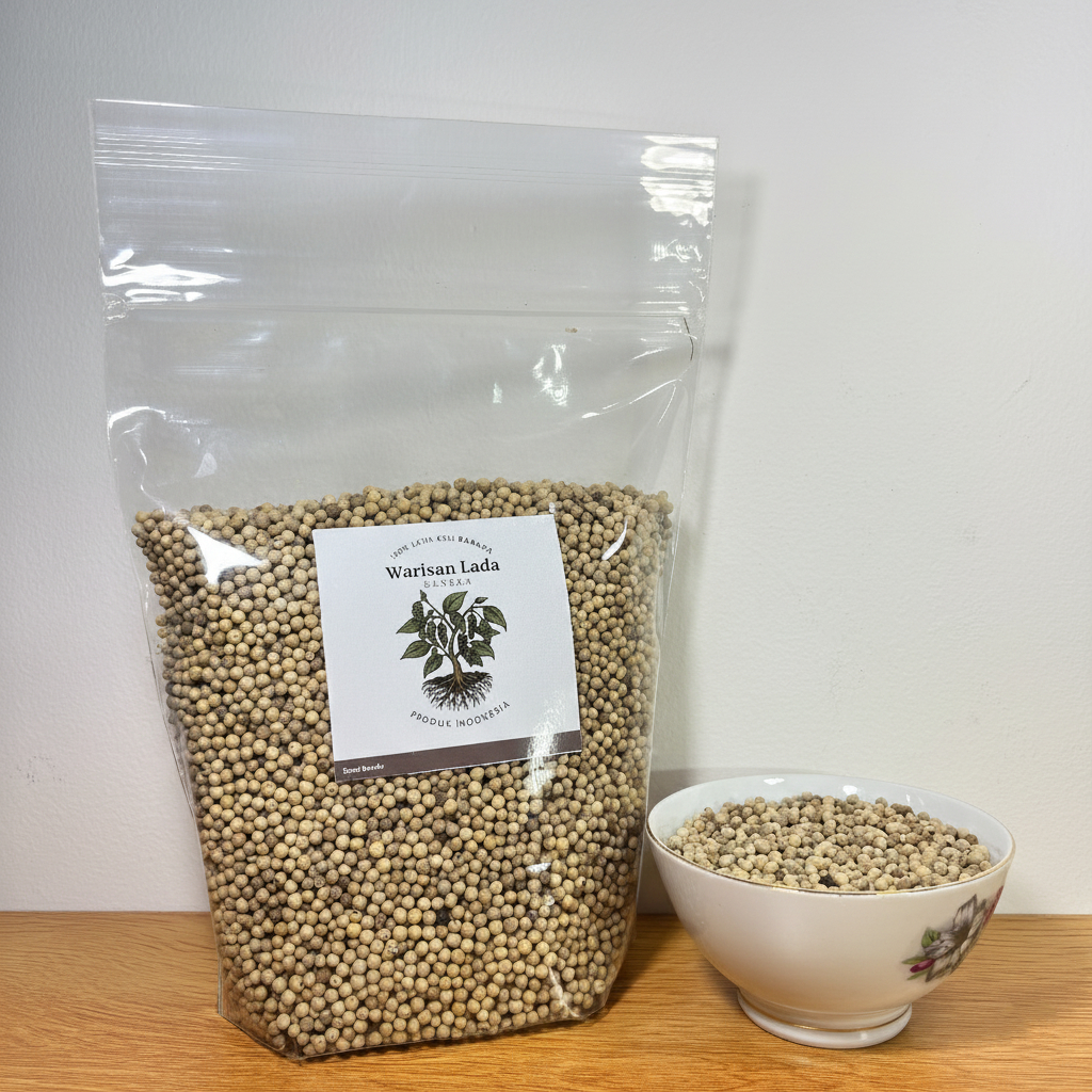 

Lada Merica Putih Bangka Asli 1000gr [Butiran/Bubuk] Grade A Premium | 100% Murni Tanpa Campuran