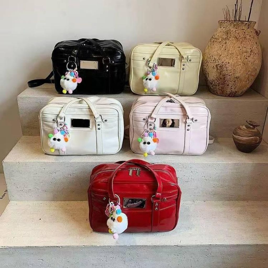 Tas Wanita Korea Fashion | 6111 Square Shoulder Backpack