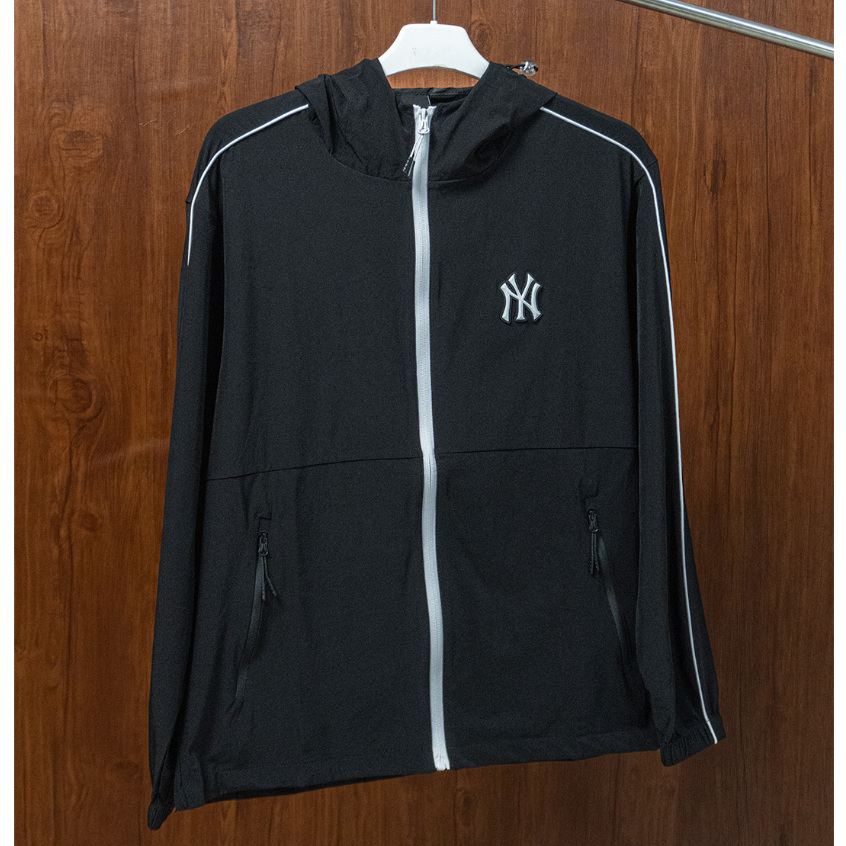 Varsity jaket Mlb Sportive Varsity Piping Windbreaker New York Yankees Black
