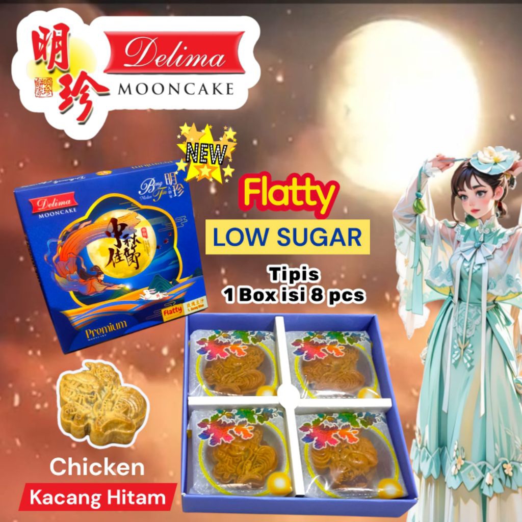 

Delima Mooncake Tong Ciu Pia Kue Bulan Moon Cake Medan