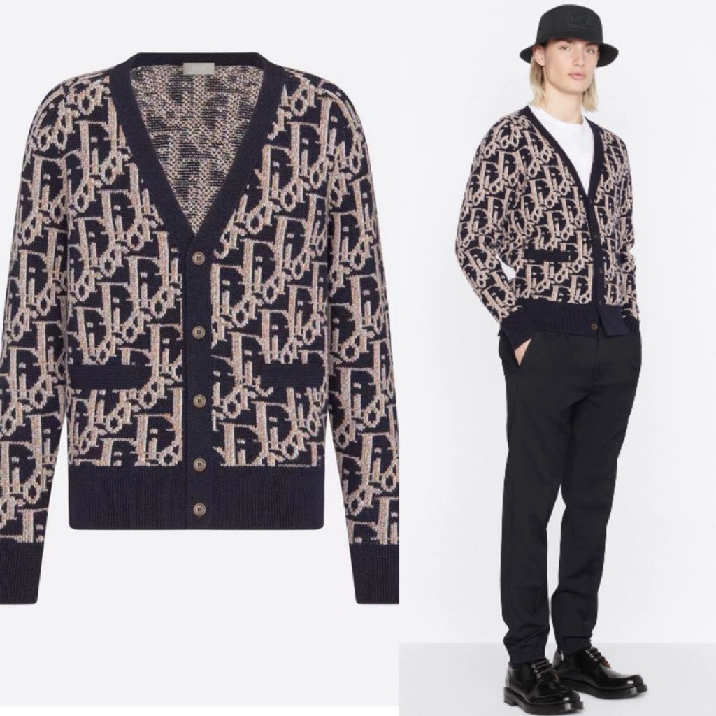 [Unisex] Cardigan CD Oblique Jacquard