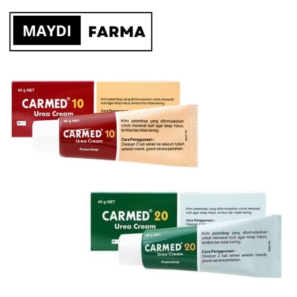 Carmed Urea 10% & 20% Cream 40 gram - Melembabkan Kulit Kering