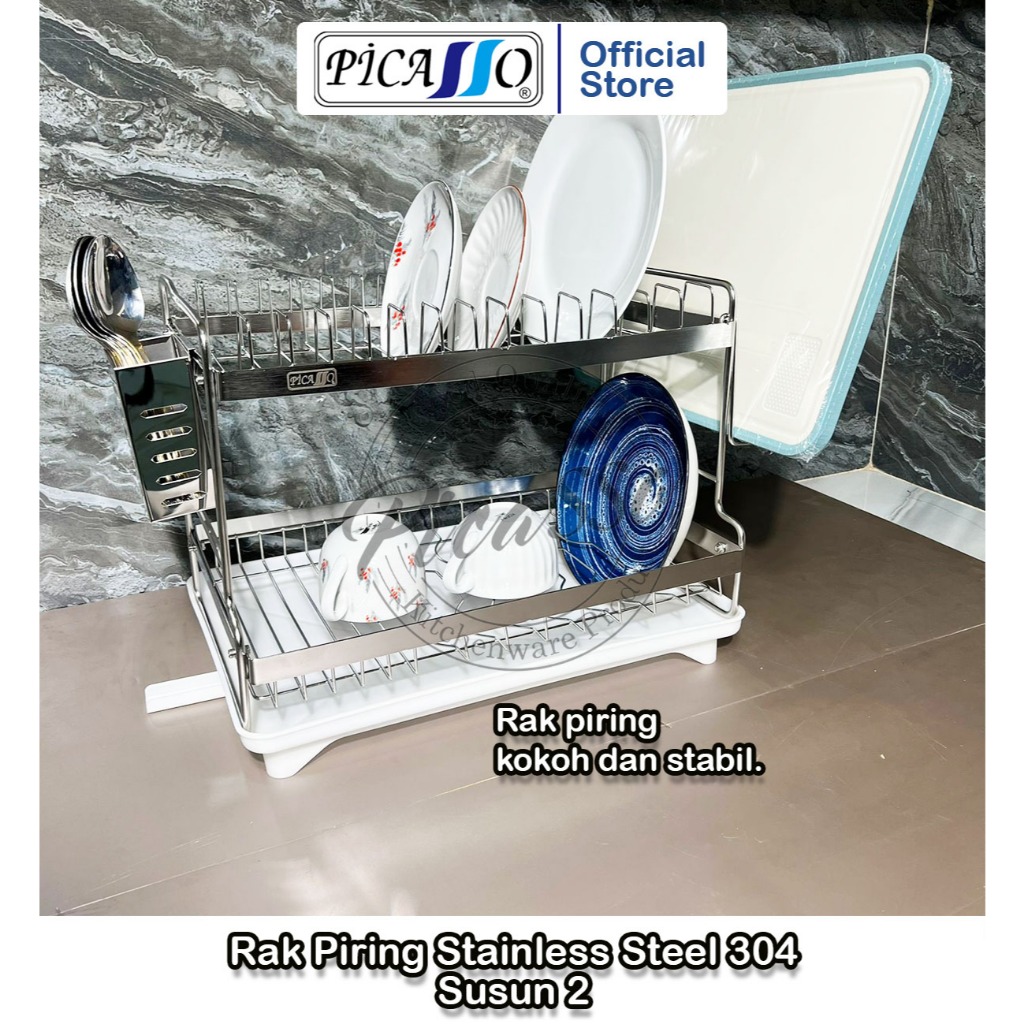Rak Piring Picasso Stainless Steel 304