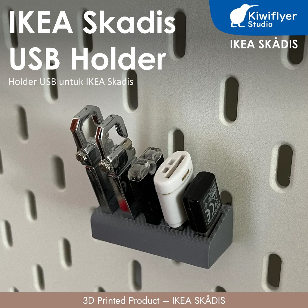 KEA Skadis USB Holder - Holder USB untuk IKEA Skadis
