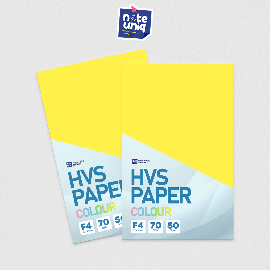 

Kertas HVS Warna Kuning 70 GSM F4 - Isi 50 Lembar