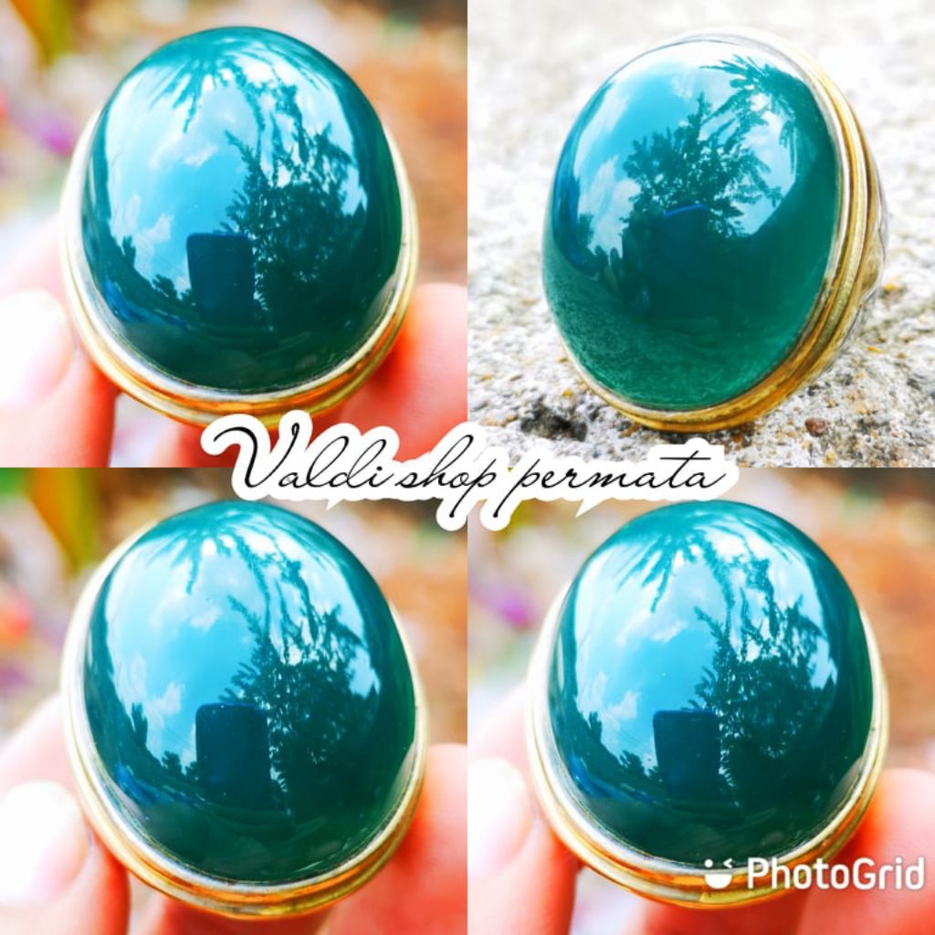 batu akik bacan Doko cincau super crystal tembus jumbo high quality