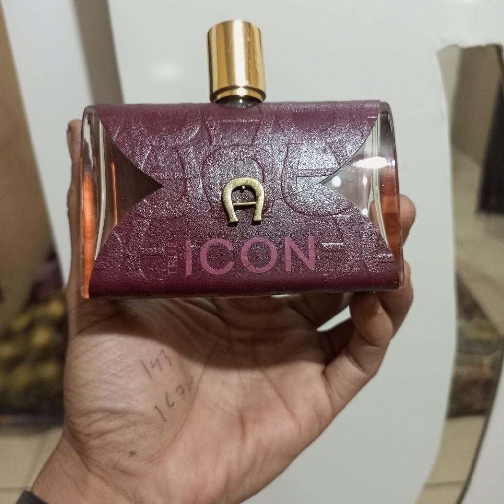 Botol parfum kosong original Aigner true icon EDP 100ml Botol parfum icon