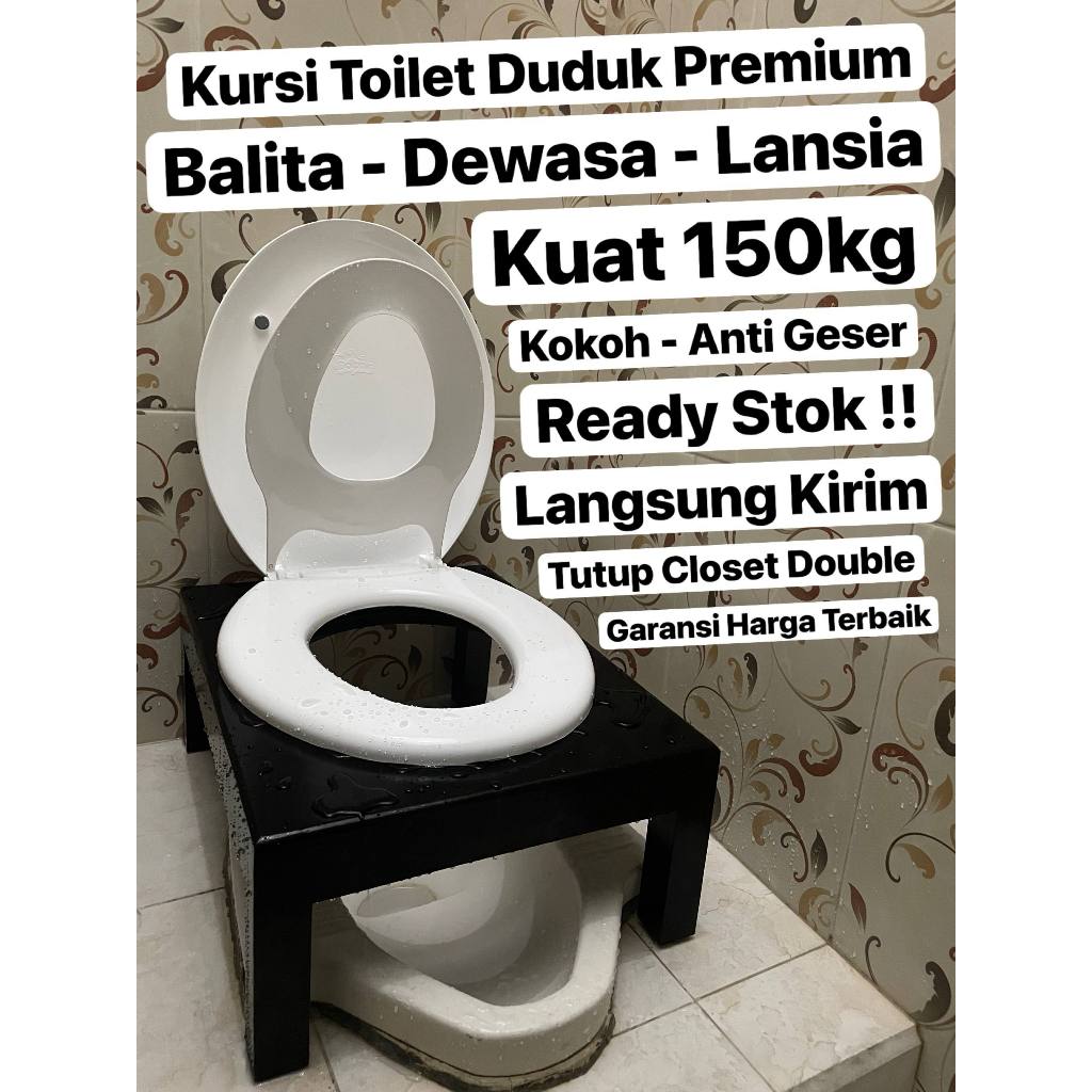 PROMO Gratis Ongkir Kursi WC Portable Dewasa Aman Ibu Hamil Lansia  premium langsung kirim kursi ibu