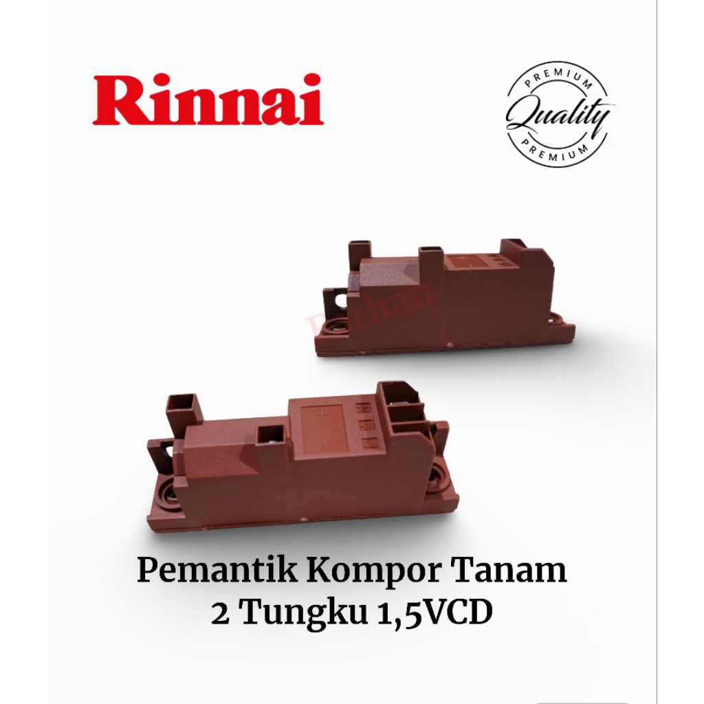 Pemantik kompor tanam 2 Tungku 1,5VCD Rinnai