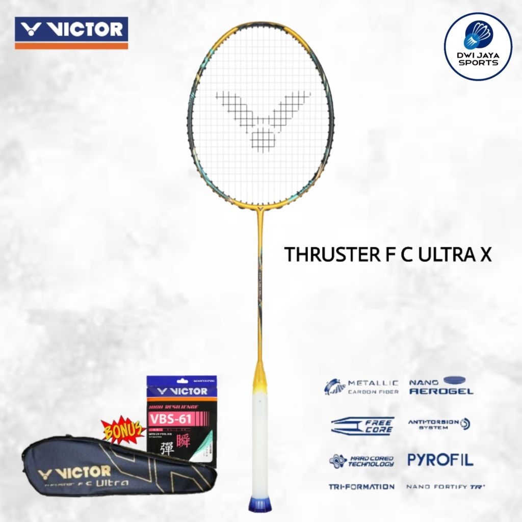 New Raket Badminton Victor Thruster Falcon C Ultra X | Raket Victor Thruster F C Ultra X | Victor Tk