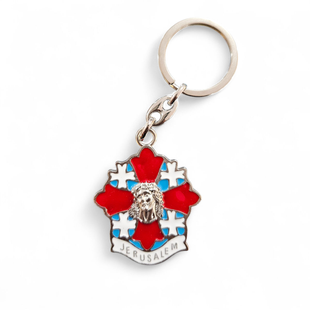Gantungan Kunci Salib Jerusalem Cross Yerusalem Italy