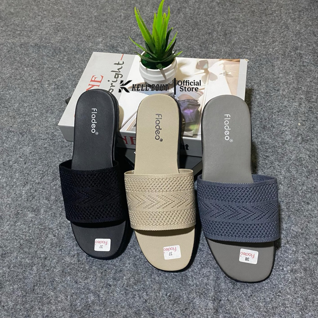 PROMO SANDAL SLOP WANITA RAJUT TERBARU//SANDAL WANITA TERBARU