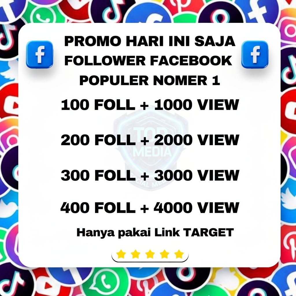 Facebook Followers Fans Page / Pribadi Berkualitas Real Akun Permanen
