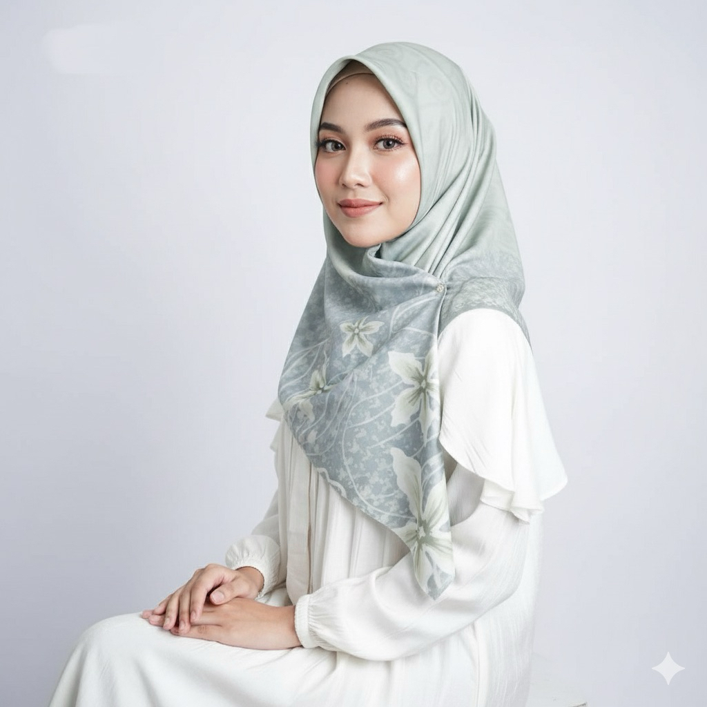 Hijab Voal Premium Sage