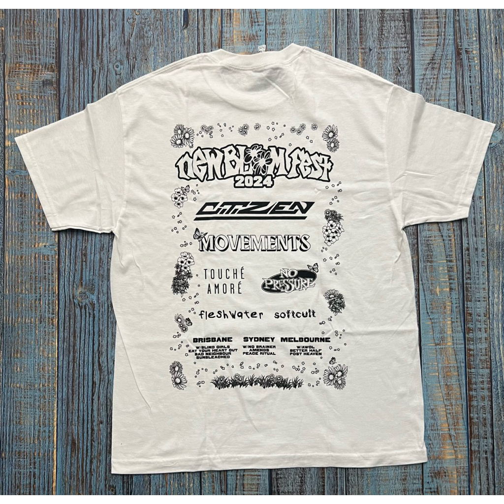 Kaos T-Shirt New Bloomfest - No Pressure Citizen Official Merchandise