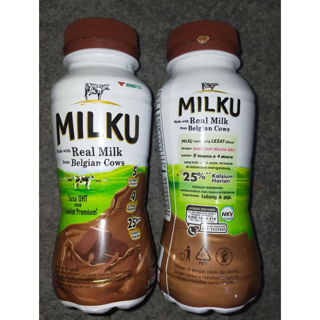 

milku 200ml varian rasa cocholate dan strobery
