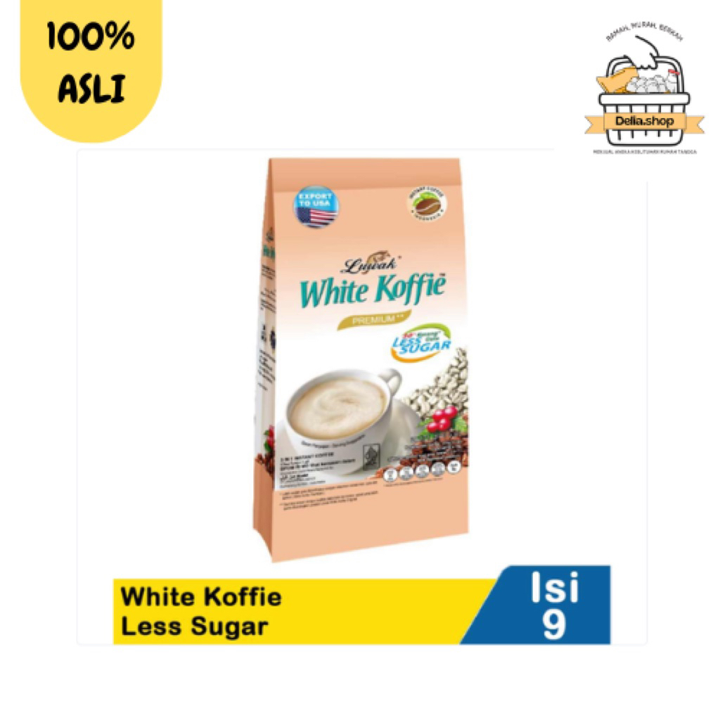 Luwak White Koffie Less Sugar 9’s