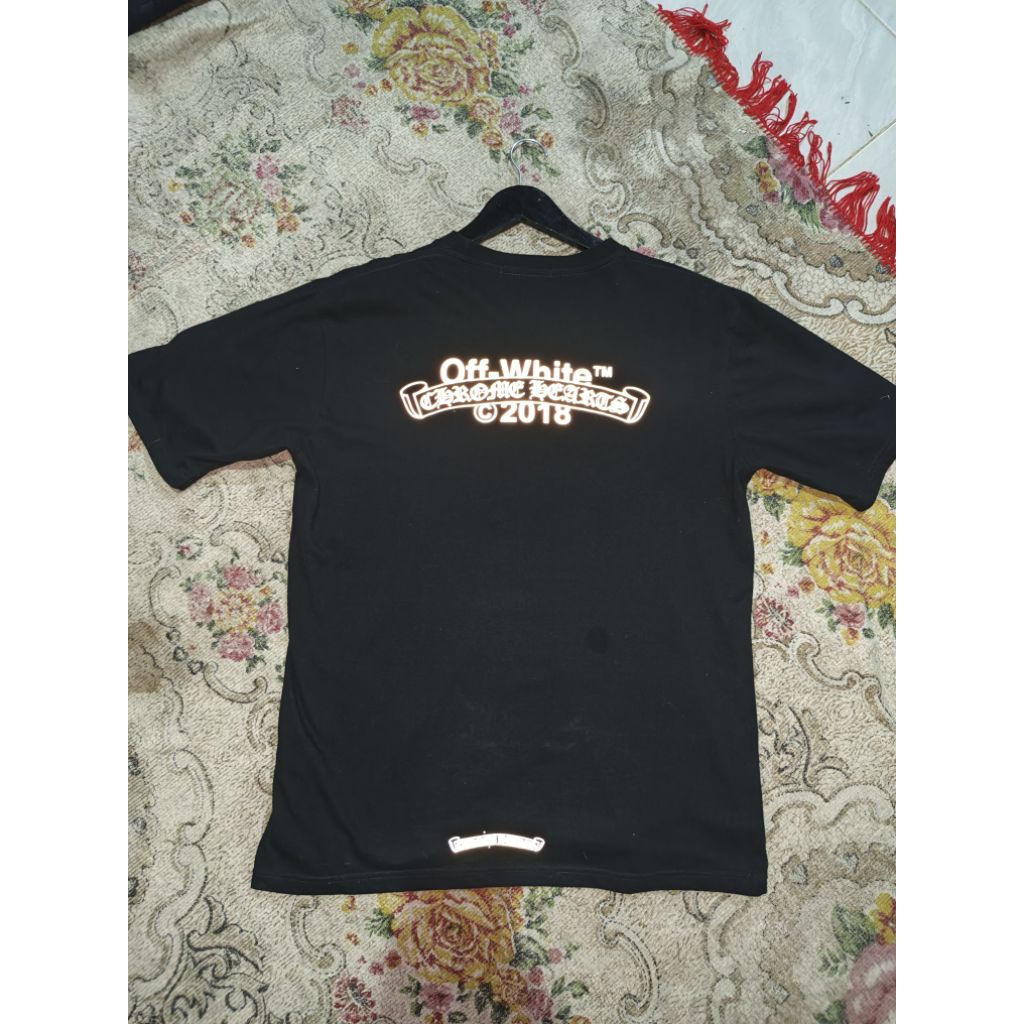 chrome hearts x off white t-shirt reflektif