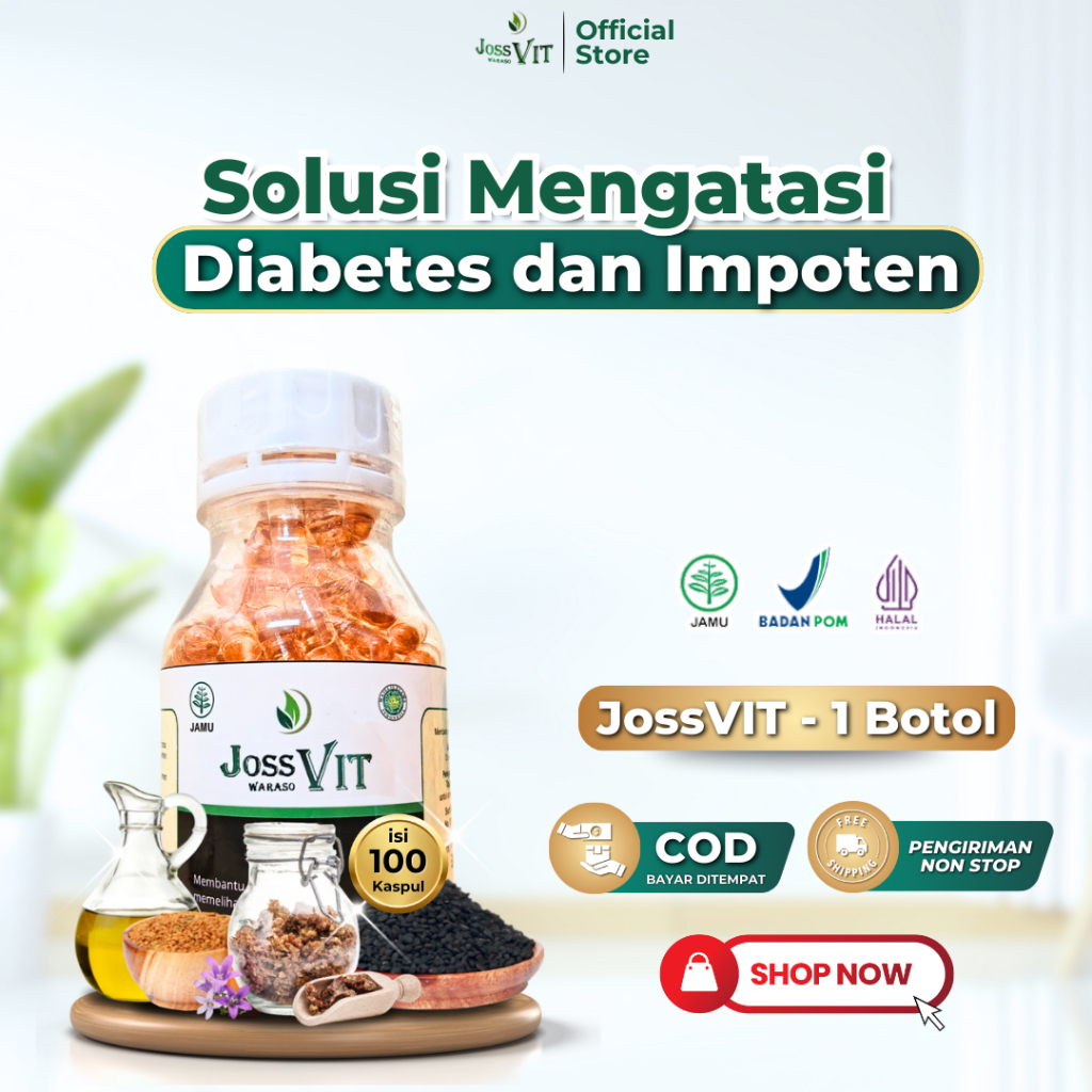 Jossvit Obat Impoten dan Diabetes Ampuh Ekstrak Habbatussauda 100% Terjamin Orignal Bisa COD