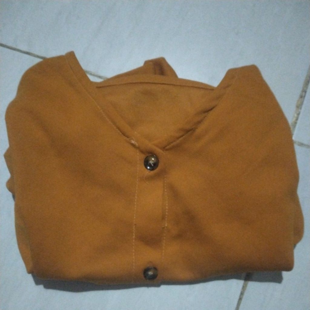 Baju lengan pendek kuning kunyit PL