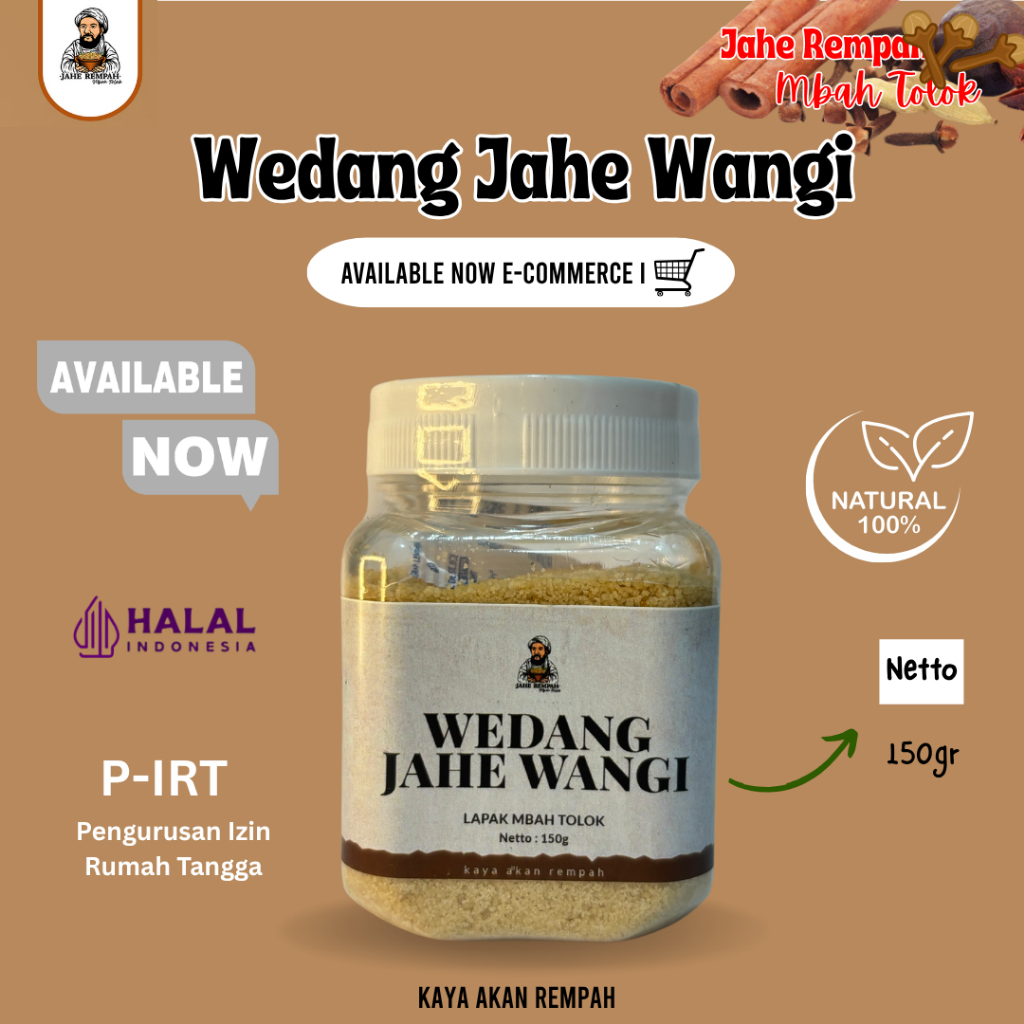 

Wedang Jahe Wangi Instan Mbah Tolok – Hangatnya Bikin Badan Nyaman