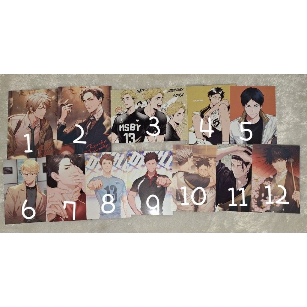[FANMERCH] POSTCARD HAIKYUU JJK JUJUTSU KAISEN