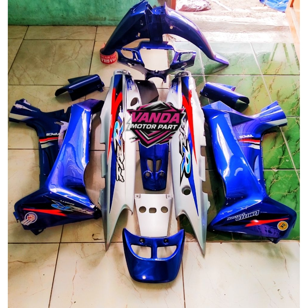 Body Set Fiz r Biru Silver LE Set Behel Belakang Fulset Body Fiz r Biru Silver LE