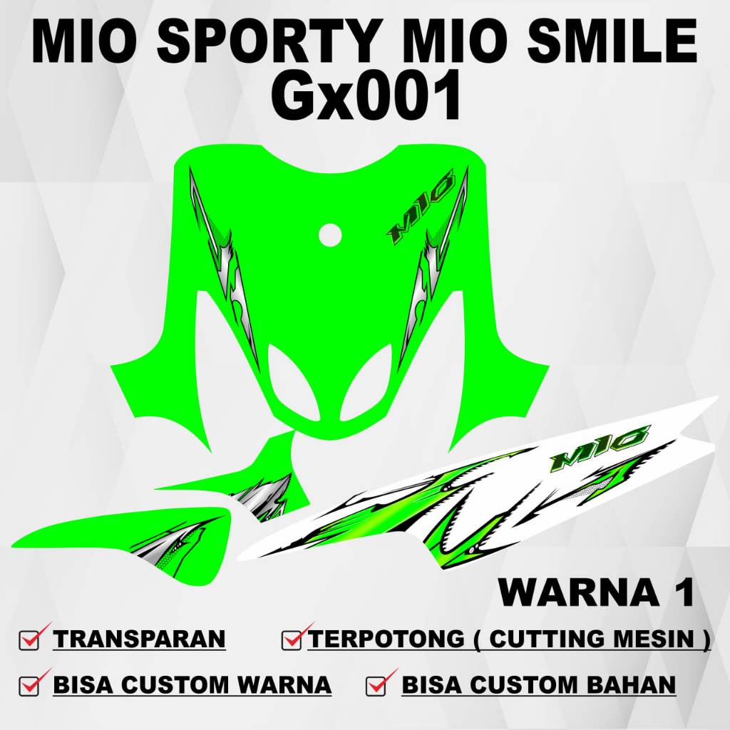 Stiker Mio Sporty / Striping Mio Sporty / Stiker Sticker Decal Mio Sporty GX001 / Stiker Mio Smile /
