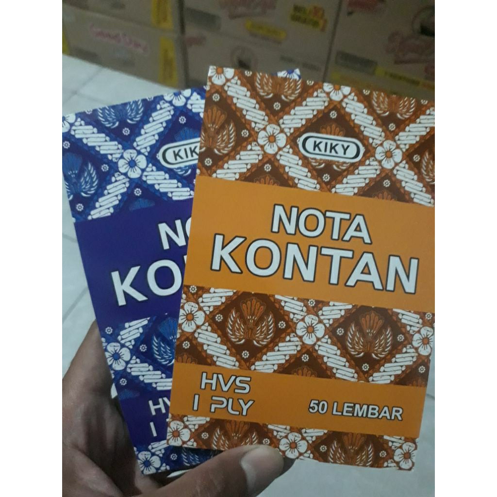 

Nota Kontan Kiky HVS 1 Ply Isi 50 Lembar
