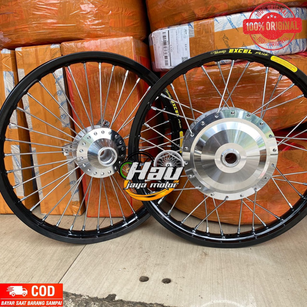-TERMURAH BISA COD- VELG V ROSSI JARI JARI AEROX NEW/OLD NMAX NEW/OLD RING 17 SUDAH CUSTOM STIKER TA