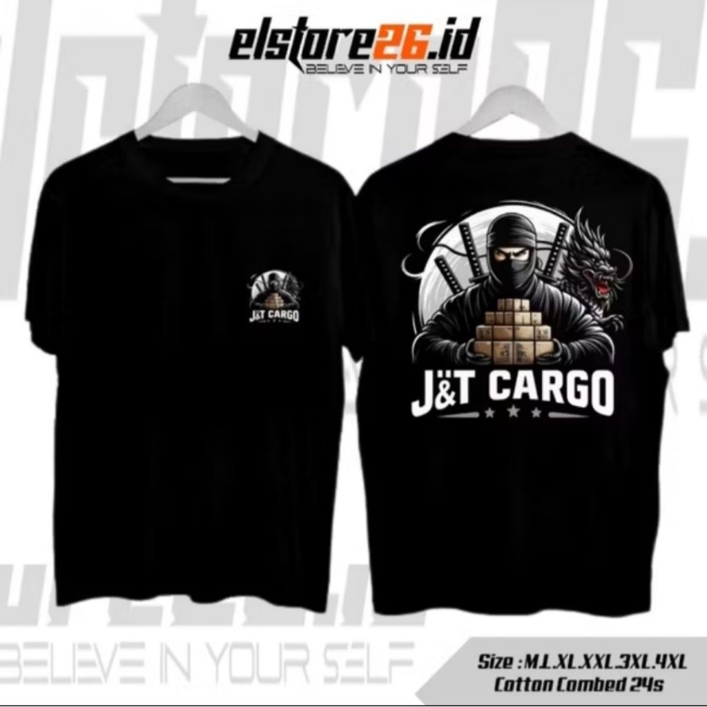 Kaos T-shirt Jnt Cargo Kaos Distro Unisex