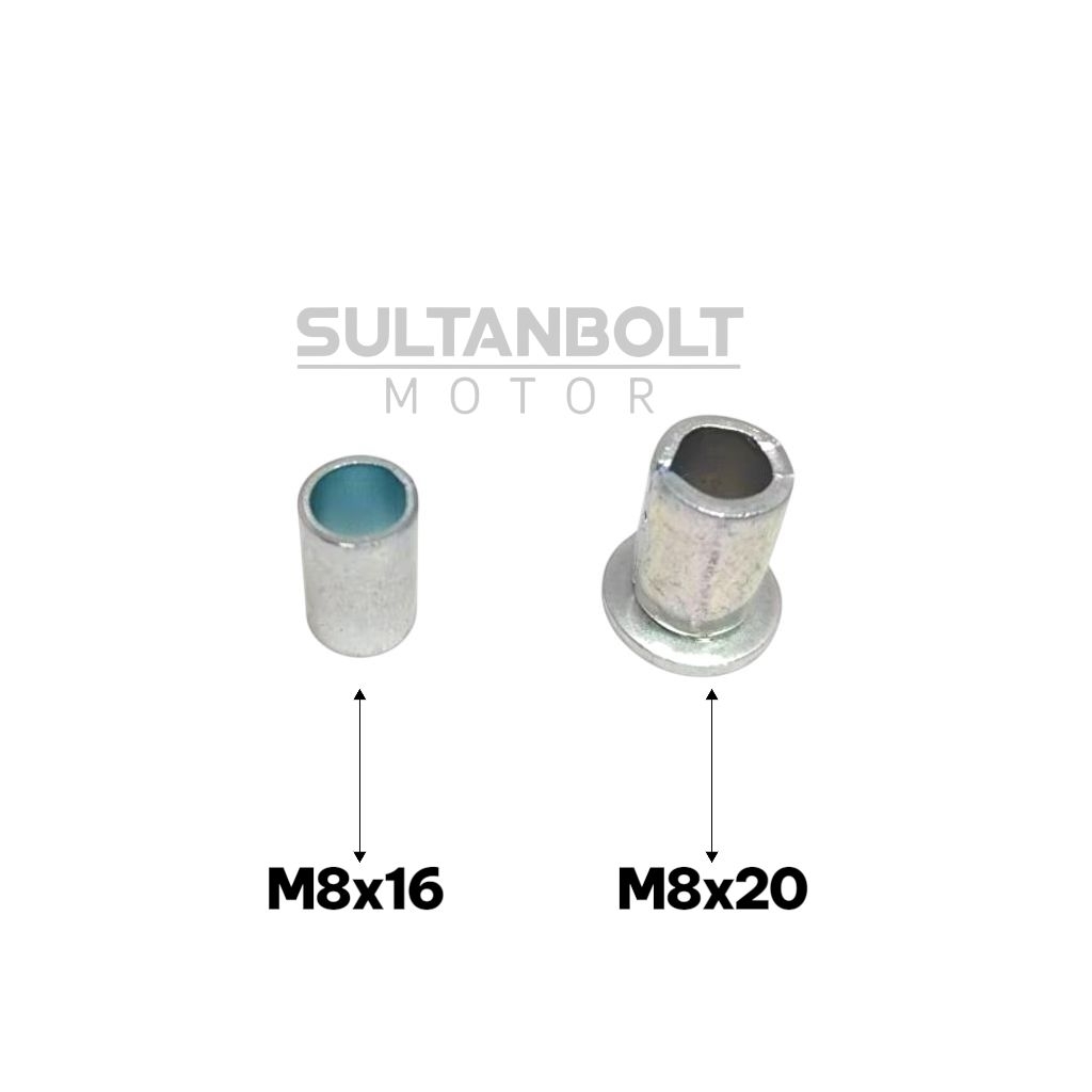 Ring Bosh dan Bhusing M8 Baut 12 Ring Bosh M8x20 Bhusing M8x16