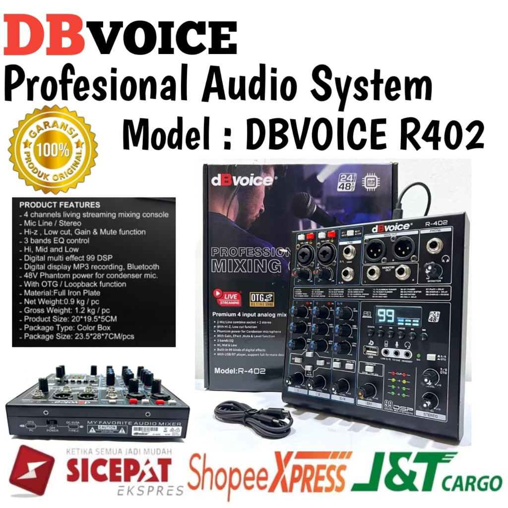 Mixer dBvoice R402 Original Mixer dbvoice 4 Channel
