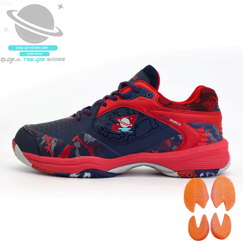 Hot Sale Cuci Gudang Sepatu Badminton Pria Arma Force Ringan Sepatu Lokal Free Kaos Kaki Sepatu