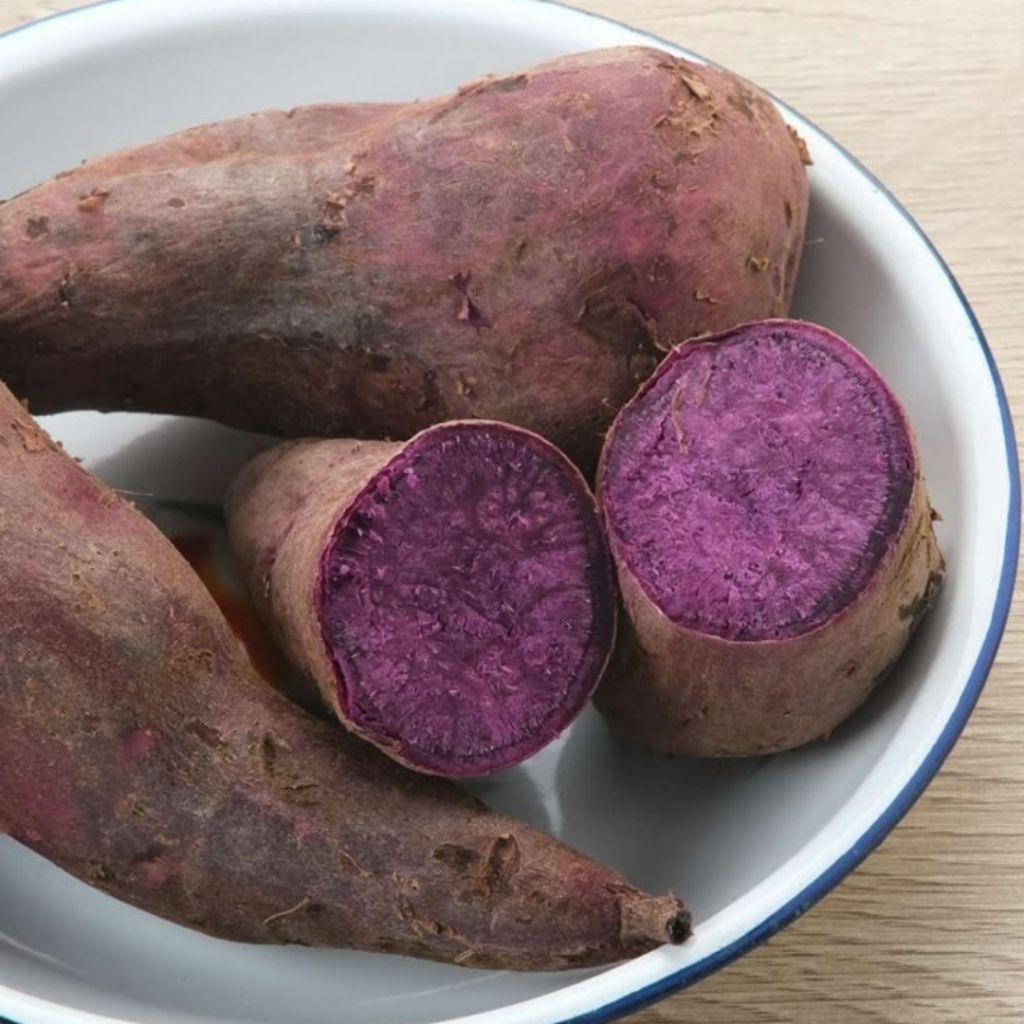 

Ubi Ungu Ukuran Kecil Fresh 1 kilo Asli Tegal