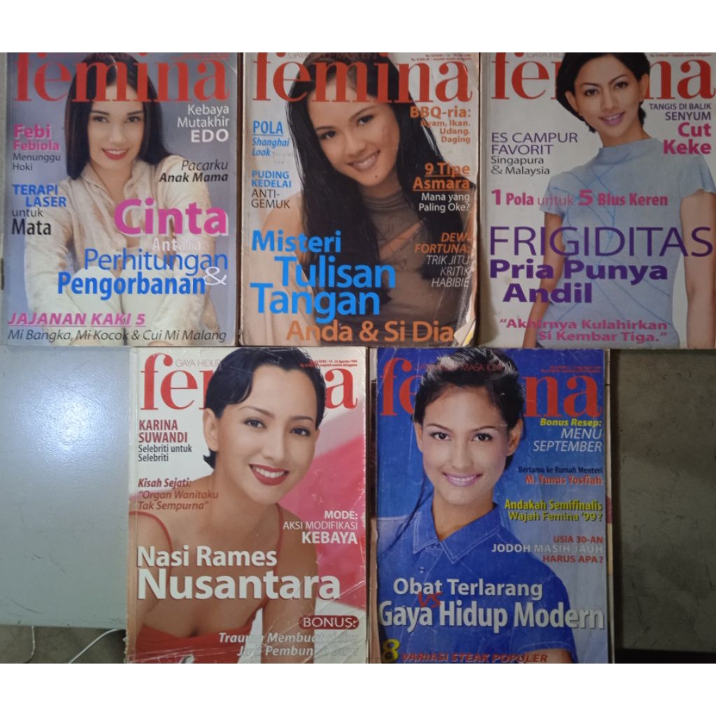 Majalah Femina Edisi Tahun 1999
