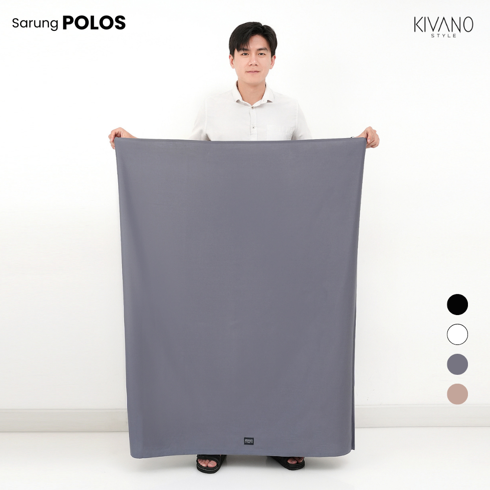Kivano Sarung Pria Dewasa Motif Abu Polos