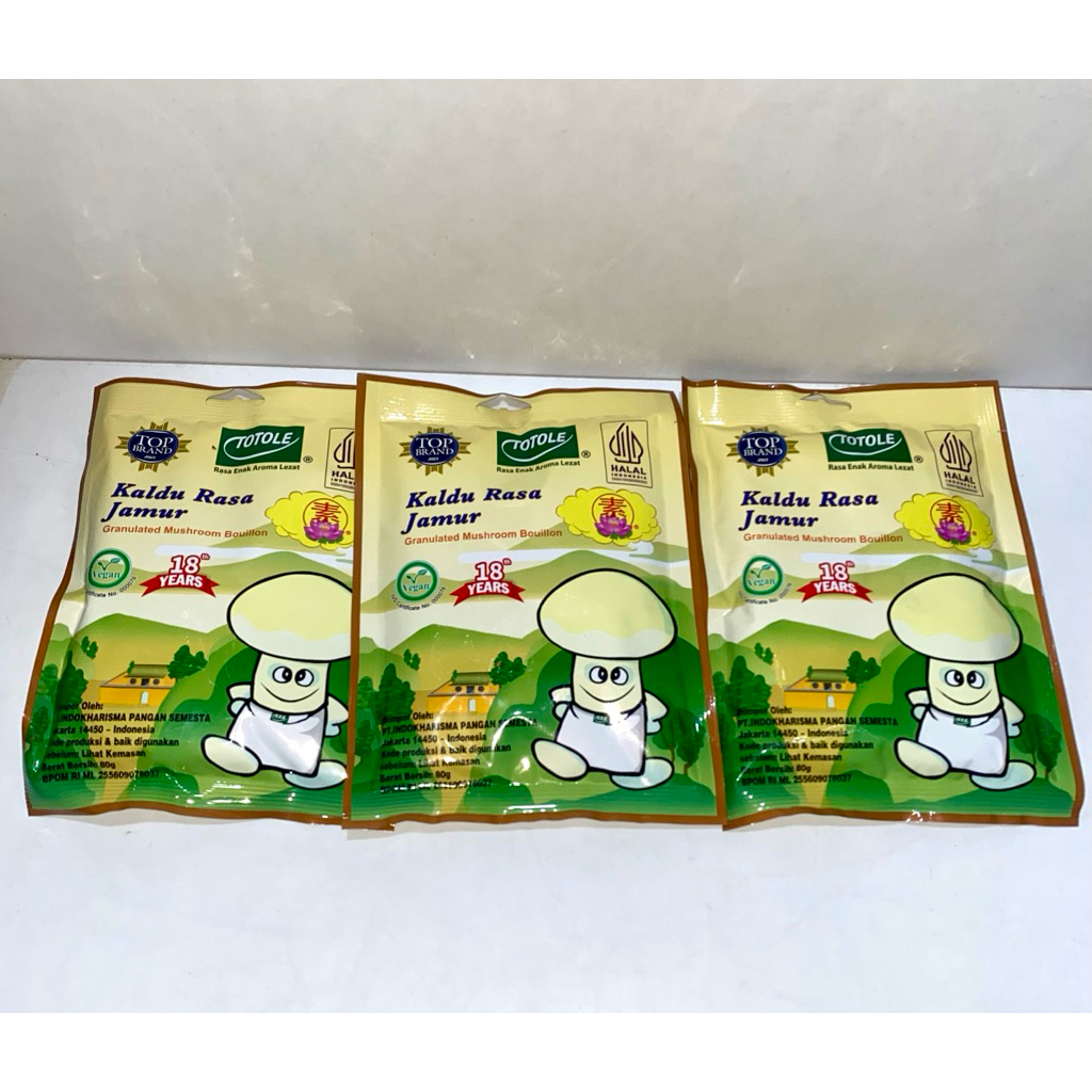 

Kaldu Jamur Totole Kaldu rasa Jamur [80g]