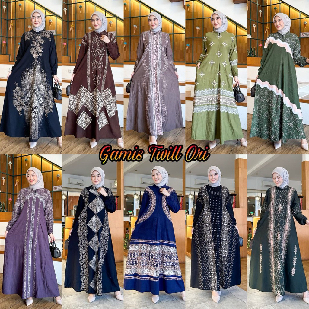 Gamis rayon /Daster Batik Pekalongan /gamis twil batik murah/Batik Pekalongan Terbaru  Original