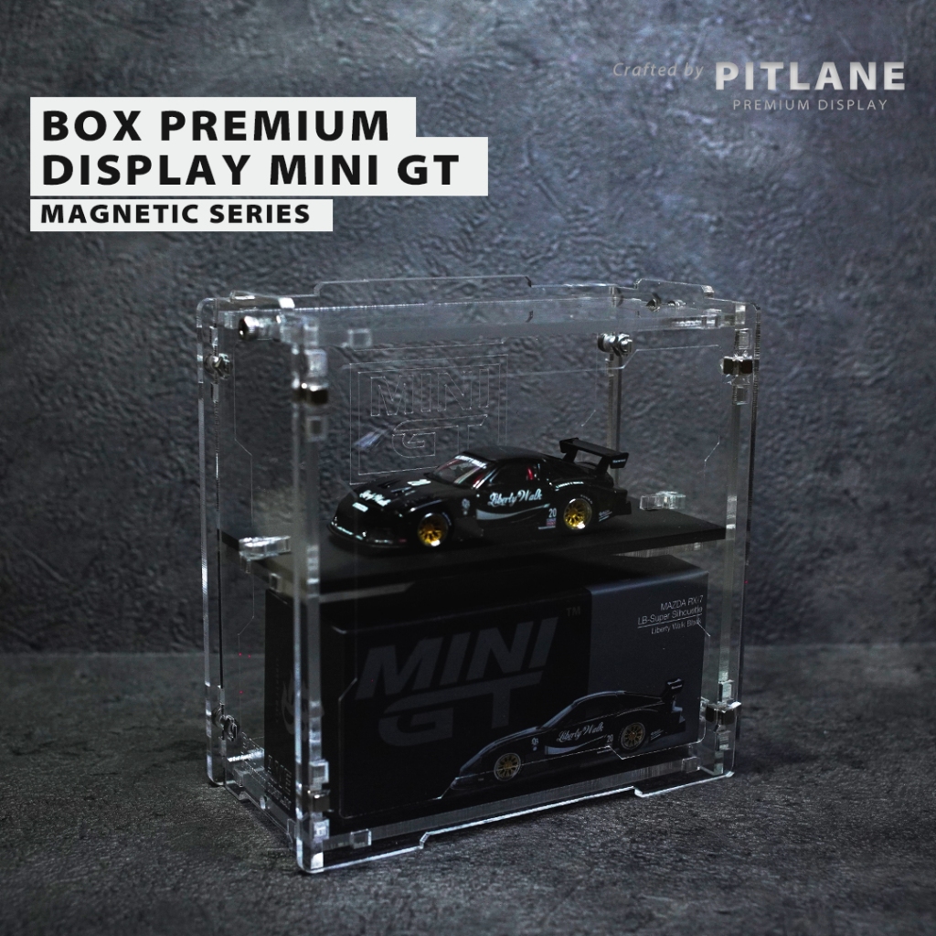 PITLANE Box Premium Display Diecast Akrilik Mini GT Magnetic Series