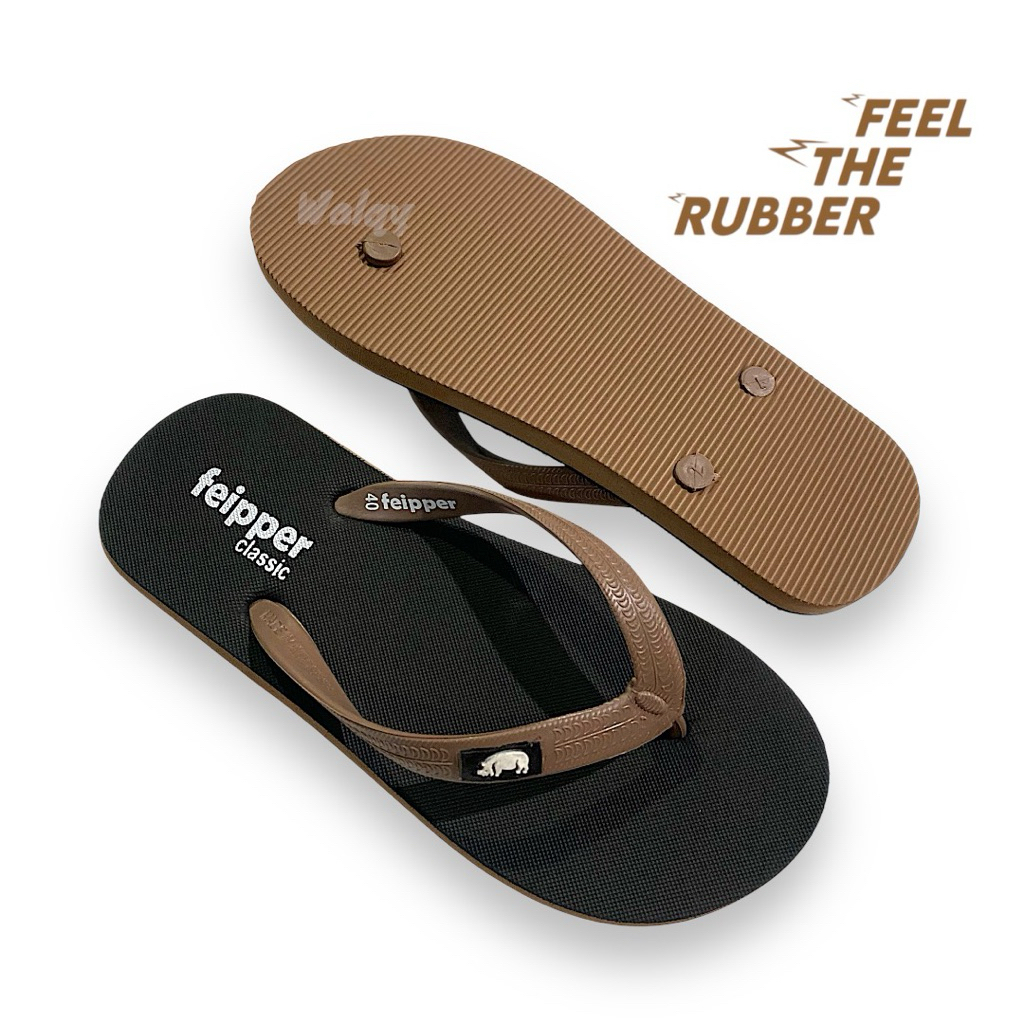 Feipper Sandal Pria Sandal Jepit Rubber Pria Dewasa Wide Series Like Original Fipper Flipper Filpper